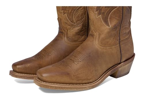 Image of Laredo Mens Nico Embroidered Square Toe Pull On Casual Boots Mid Calf - Brown