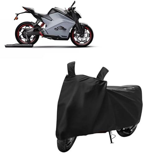 Image of Kerwa Waterproof Bike Cover Compatible with Ultraviolette F77 | Dust Proof, UV-Resistant, Mirror Pocket with Windproof Buckle Strap
