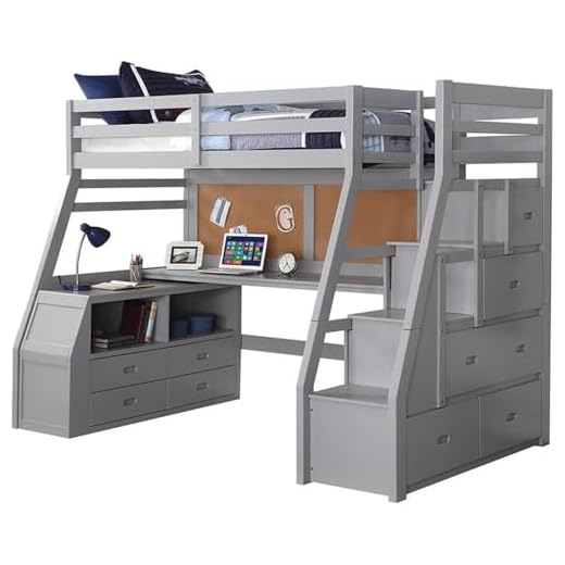 ACME FURNITURE Bed, Gray