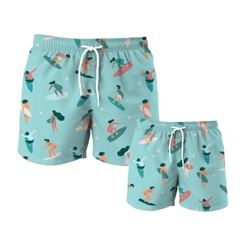 Dad Son Matching Swim Shorts, Father Son Matching Swim Trunks, Matching Swim Short