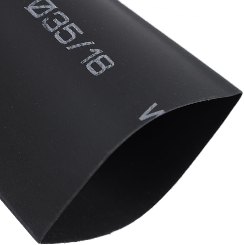 3X 35Mm Dia 1 Meters Black Polyolefin Heat Shrinking Shrinkable Tubing Tubes| | - - (Color: Black)