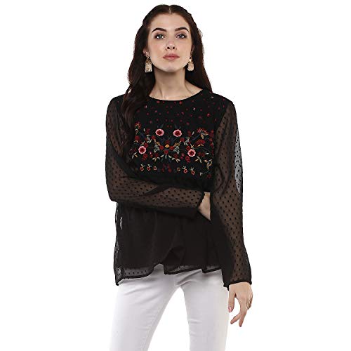 Image of Harpa Round Neck Printed Top
