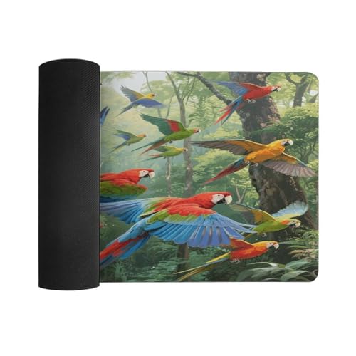 Parrots Desk Mat Fashion Large Mouse Mat No Slip Rubber miniatura 3