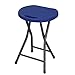 Produktbild Home Decoration-G.TZ Klapphocker Mit Hochfestes Dickes Stahlrohr- Klappstuhl, Sitzhocker - Hocker Mit Runder Sitzfläche45X33X33Cm-Königsblau