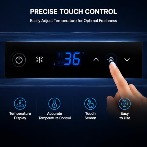 Image of 13.4CuFt Single Door Beverage Refrigerator with Touch Control