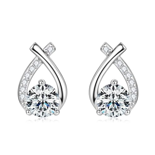 Boucles d'oreilles Moissanite en argent pour sublimer vos tenues de soirée