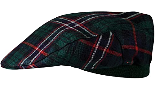 Casquette plate tartan Scottish National homme femme extensible et confortable
