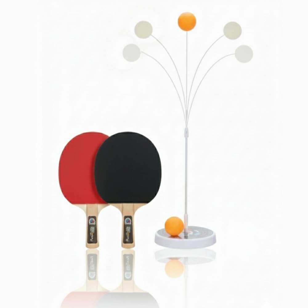 Table Tennis Rebound Trainer for Solo Practice | Ping Pong Training Set with Elastic Ball & Adjustable Stand | Indoor Outdoor Table Tennis Practice Kit for Kids, Beginners & Adults-image-8
