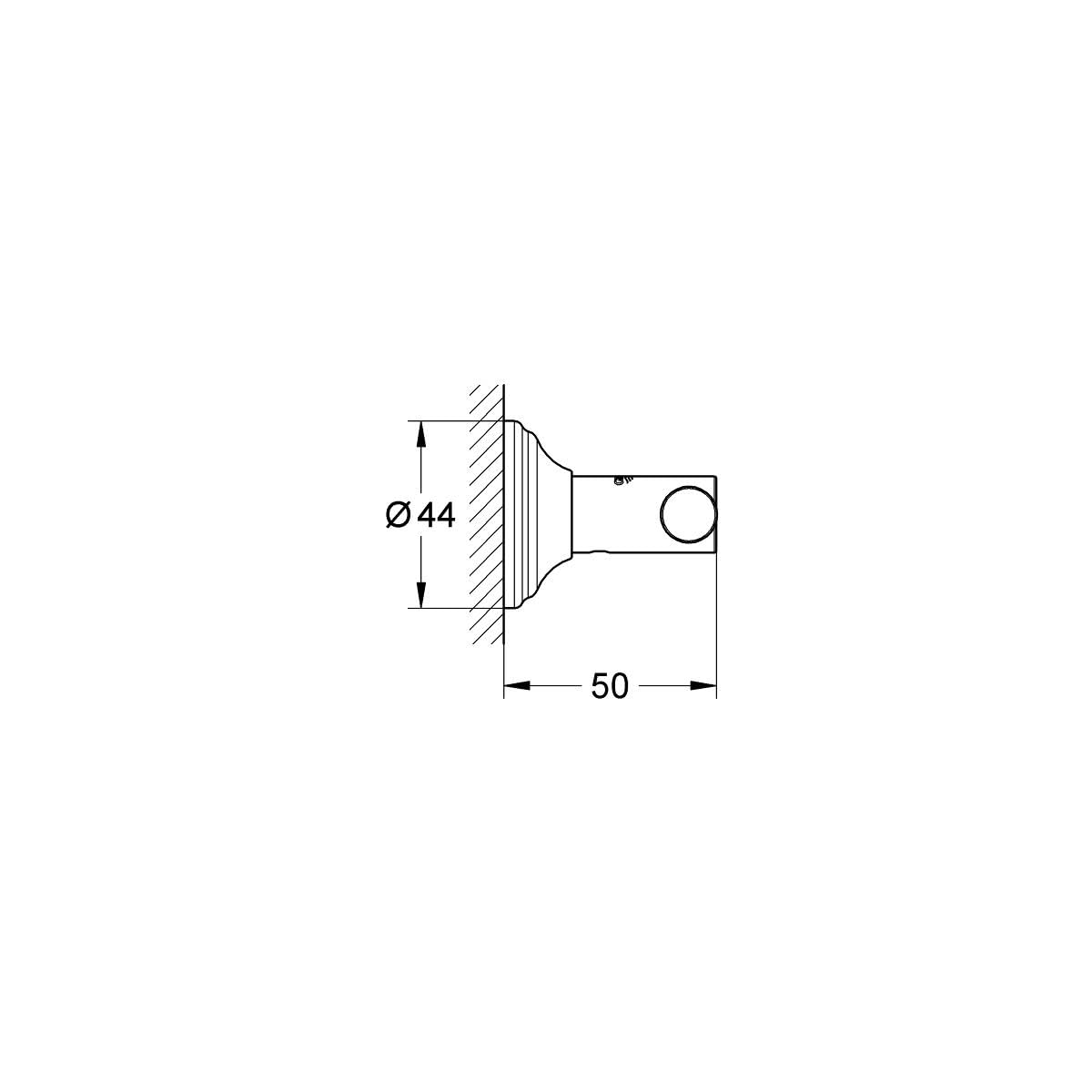 Grohe Essentials Authentic 40656001 haczyk na szlafrok, 1 sztuka, chrom, 1 sztuka