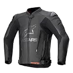 Alpinestars – Alpinestars GP Plus V4 Motorrad Lederjacke (Black,54)