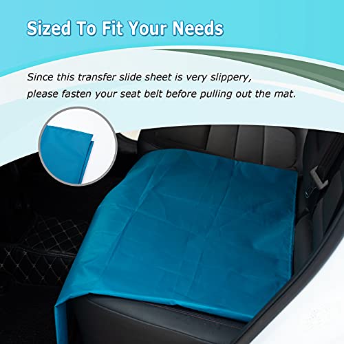 Image of [LOSCHEN] Tubular Slide Sheet for Patient Transfer, Sliding Draw Sheets to Assist Moving Elderly - for Cars, Vehicles, Wheelchairs and Bed Transfers - Hospitals & Home Care (Green, 28 inchx28 inch(72x72cm))