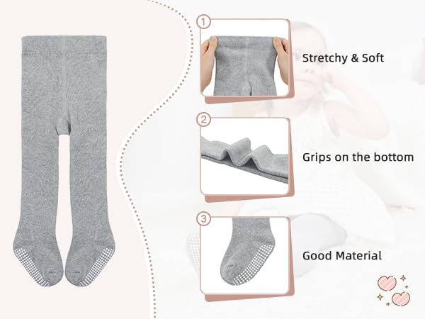 American Trends Baby tights with Non Slip Grips Tights4