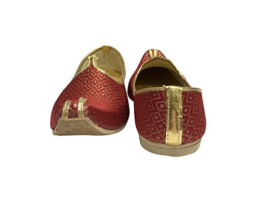 Stop n Style Wedding Khussas - Men's Dressy Juttis, Casual Indian Shoes for Groom, Paisley Design Him3