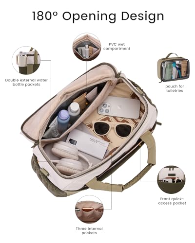 LOVEVOOK Small Gym Bag with Wet Pocket