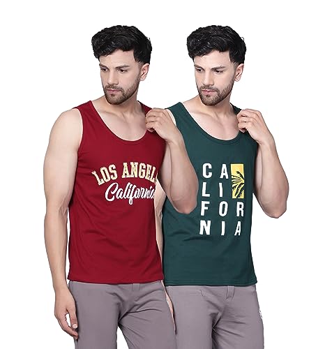 Image of Designer Men Vest Versatile Cotton Sando /Baniyan /Ganji for Boys - Perfect for Gym Workouts, Vacations, and Beaches