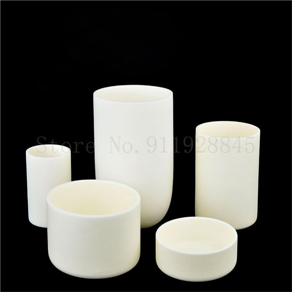 Crisol cilíndrico de corindón, crisol de alúmina de 5-1000 ml for uso industrial y de laboratorio, 1 unidad(600ml)