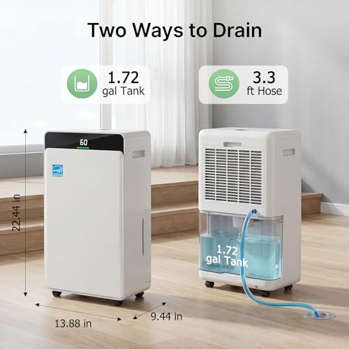 2026upgraded 80pint energy star dehumidifier for basement - Image 2