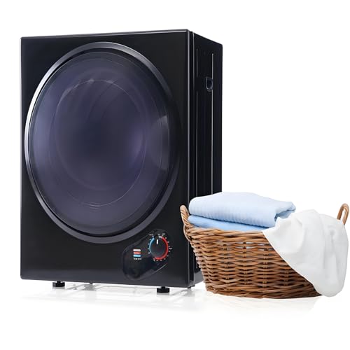 Minisecadora de bajo Consumo de 2,5 kg (850 W) con calefacción PTC | Carga Frontal, si-stema de extracción de Humos | Temporizador de 65 °C y 200 min | Doble Filtro, Montaje en Pared,A