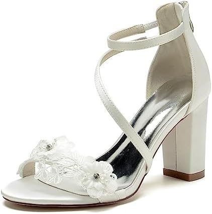 Crème pumps met hoge hak en krokoprint | Roomwitte pumps