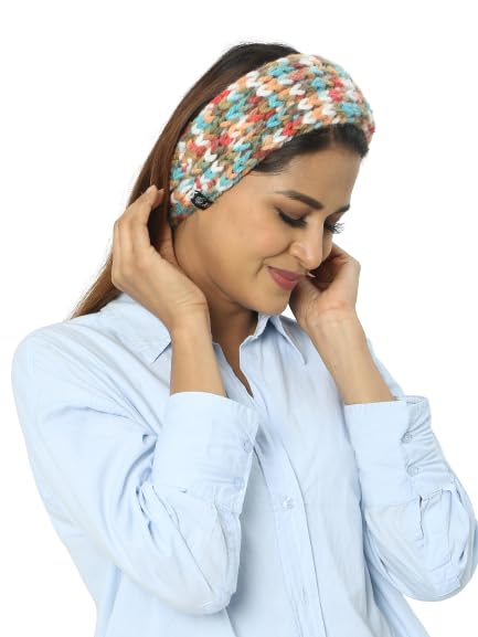 Hand Knitted Woolen Headwraps Cum Neck Warmer (Pack Of 2)