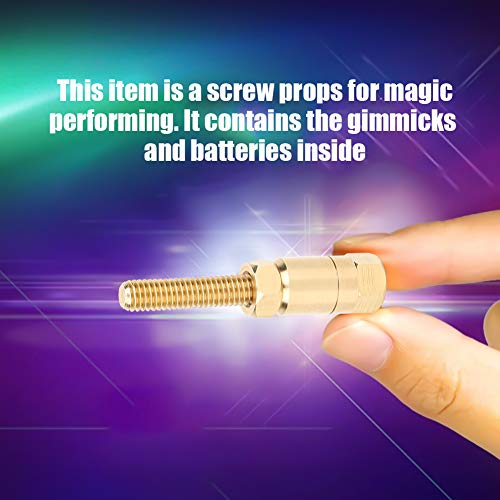 Hztyyier Nut Off Magic Tricks Autorotation Rotating Screw Magic Props Close Up Gimmick Tricks Nut Off Screw Close-Up Magic Trick - Image 3