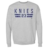 500 LEVEL Matthew Knies Sweatshirt (Crew Sweatshirt, Medium, Heather Gray) - Matthew Knies Toronto Font