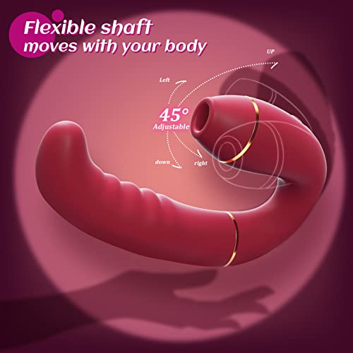 Adult Sex Toys Clitoral Sucking Vibrators - Innovative 9 Sucking & 9 Pulsing Action G Spot Vibrator, Personal Massager 2In1 Vibrating Dildo Nipple Sucker Anal Sex Toy For Women Couples Pleasure #TOP3