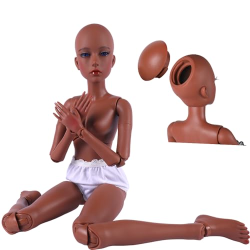 Muñeca BJD articulada 24 pulgadas con maquillaje básico miniatura 1