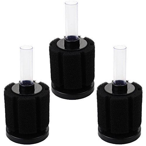 Image of AQUANEAT Aquarium Bio Sponge Filter Breeding Fry Betta Shrimp Nano Fish Tank,3pcs (Middle up to 20Gal)