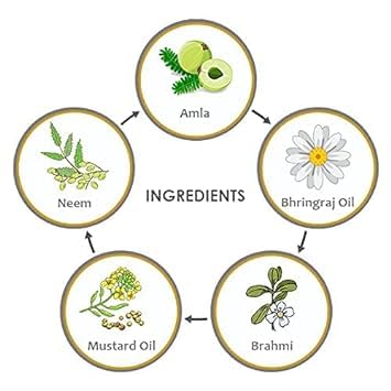 Miniatura 3 de Aceite de recrecimiento capilar con aceite Brahmi Neem Bhringraj y Amla  Controla la caída del cabello más rápido Crecimiento del cabello Orgánico