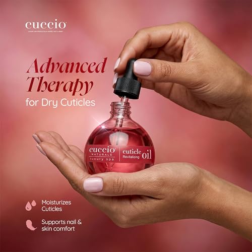 Image of Cuccio Naturale Pomegranate & Fig Revitalizing Cuticle Oil, Lightweight Fast-Absorbing Hydrating Nail & Cuticle Conditioner, Cold-Pressed Oils + Vitamin E, 2.30 Fl Oz