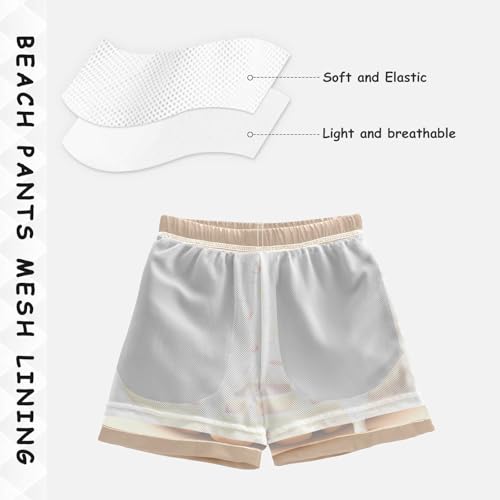 Pigsaly Boys Swim Trunks Cream Sweet Glaze Rainbow Boys Board Shorts Swimsuit Swimwear Summer Bathing Suit 2T4