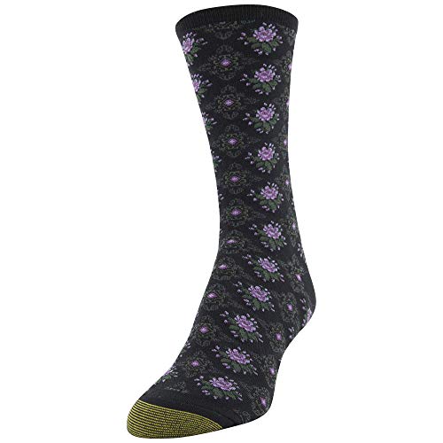 Image of GOLDTOE Women's Floral Dress Crew Socks, 3 Pairs