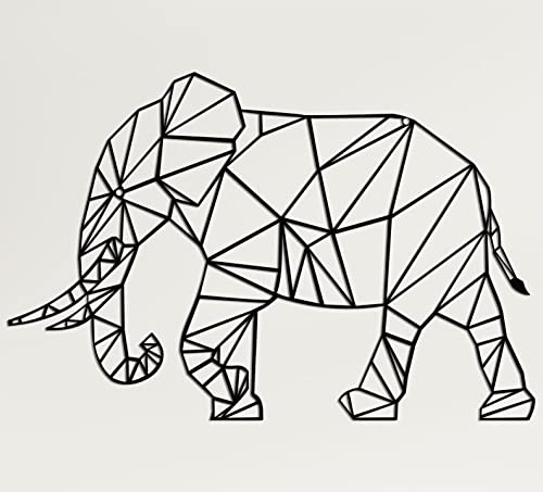 Industrial Elegance With Textured Steel Elephant Art