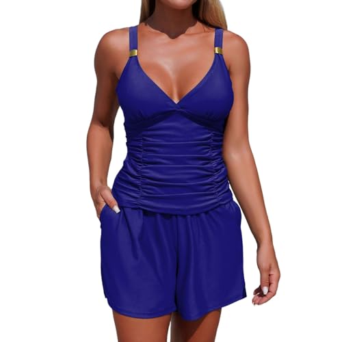 Maillot de bain deux pièces femme ensemble assorti tankini pour plage et piscine