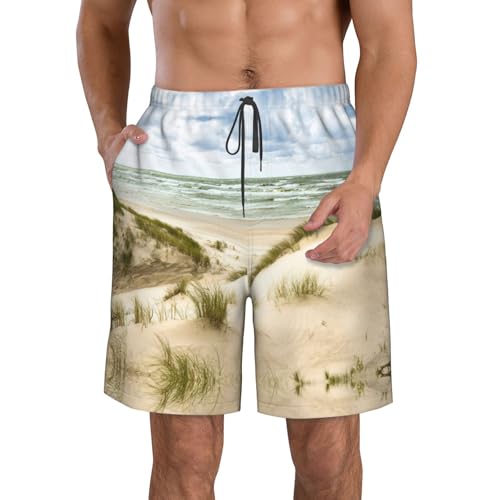 Pantalones cortos de playa CHAbu con forro de malla y secado rápido para surf y deportes de verano