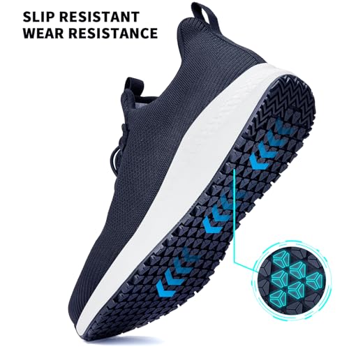 Image of Non Slip Work Shoes for Men Slip Resistant Shoes Kitchen Chef Restaurant Food Service Waterproof Walking Sneakers