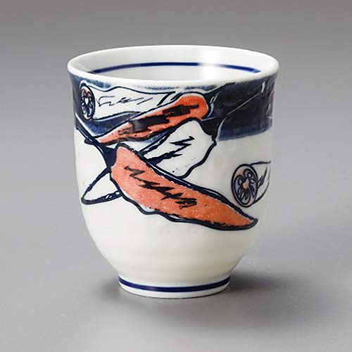 Yamakiikai Japanese Tea Cup Yunomi Sweet Green Pepper Pattern L1202