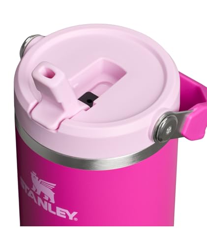 STANLEY IceFlow 2.0 Flip Straw Tumbler with Handle 30 oz | Twist On Lid and Flip Up Straw | Leak Resistant Water Bottle | Insulated Stainless Steel | BPA-Free | Violet Blossom - Image 3