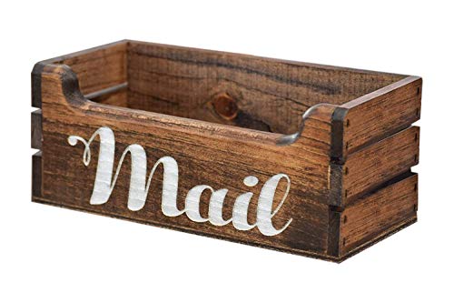 Mail Holder - Mail Organizer - Rustic Mail Holder - Wood Mail Holder - Housewarming Gift - Personalized Gift - Rustic Office - Storage Box