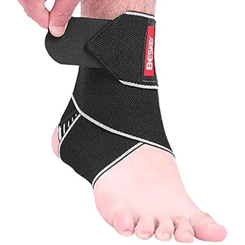 BESKEY Adjustable Ankle Support Brace for Sports Cover