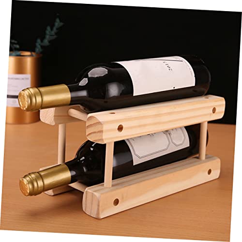 Soporte Decorativo de Madera para Botellas de Vino miniatura 2