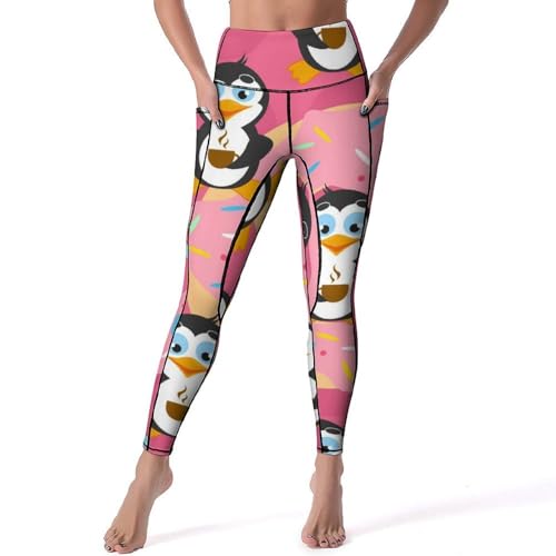 Legging de sport pingouin anti transparence taille haute pour affiner la silhouette S