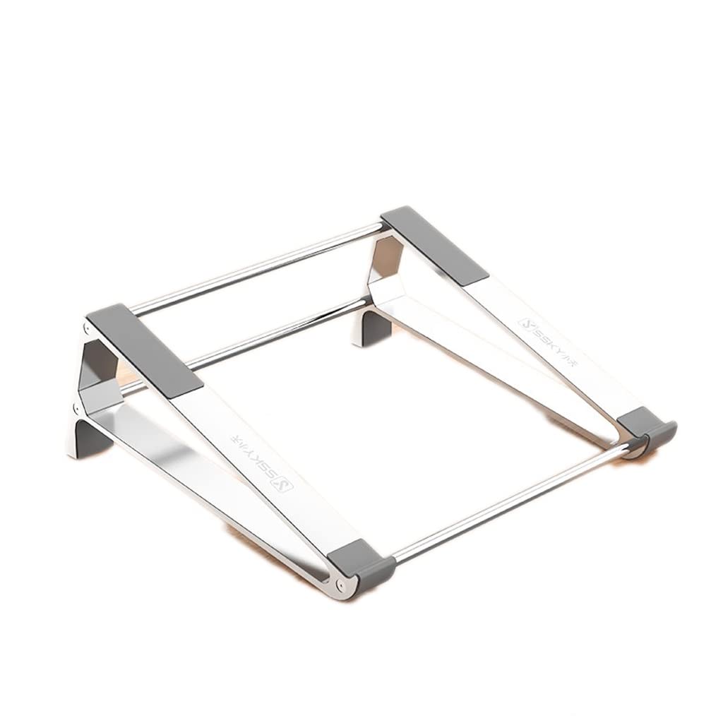Soporte para computadora portátil de aleación de aluminio pulido con soporte vertical