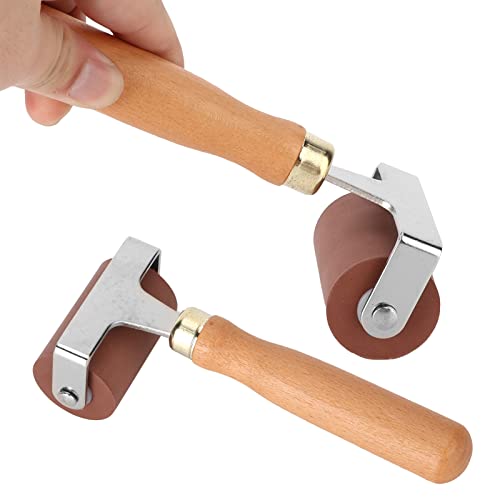 Rubber Brayer Roller for Printmaking Rubber Roller with Handle Ink and Stamping Tools Printmaking Roller for Gluing (5cm)