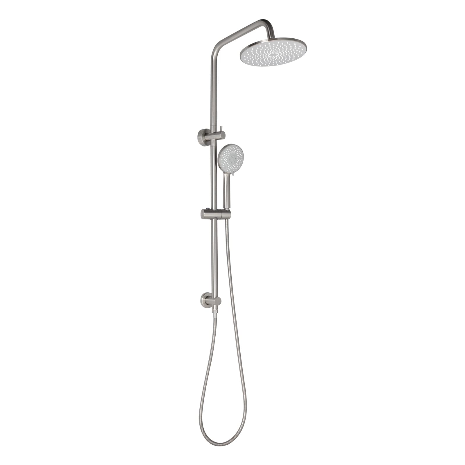 Retrofit Shower Systems with 3 Function Handheld Shower,Bathroom Retrofit Shower Fixtures,Brushed Nickel,J350-BN
