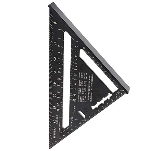 Transportador de ángulos WALFRONT aluminio 16 cm métrico miniatura 4