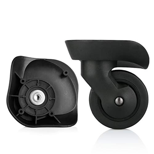 Trunk Wheels, 360 Degree Swivel Luggage Mute Wheel Suitcase Replacement Repair Wheels Parts Spinner(L-Size)