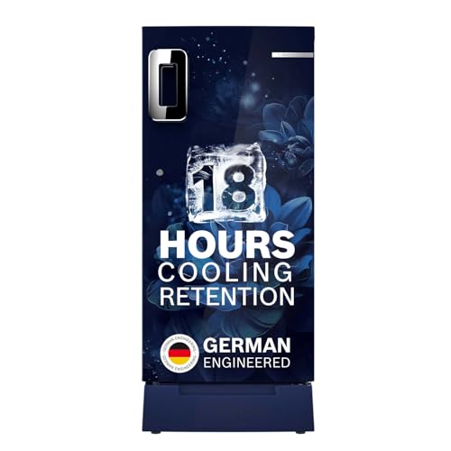 Image of Bosch 187 L, 4 star, Direct-Cool Single Door Refrigerator | 18 Hrs Cooling Retention | 2.5X Faster Cooling | Spacious Multi Box | XL Dry Storage | SuperFreeze (2026 model, CST18B24VI, Sevian Blue)