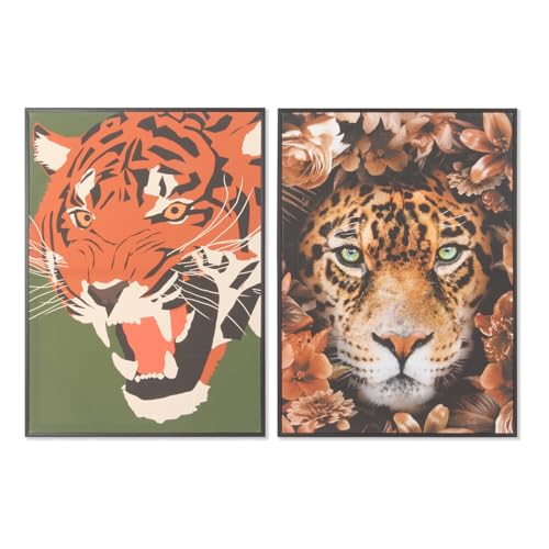Cuadro tigre lienzo pour masquer un mur vide 72 cm - 2